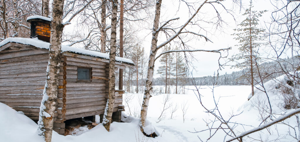 Sauna in Blockbauweise