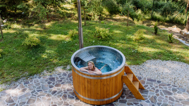 Sauna Abkühlung